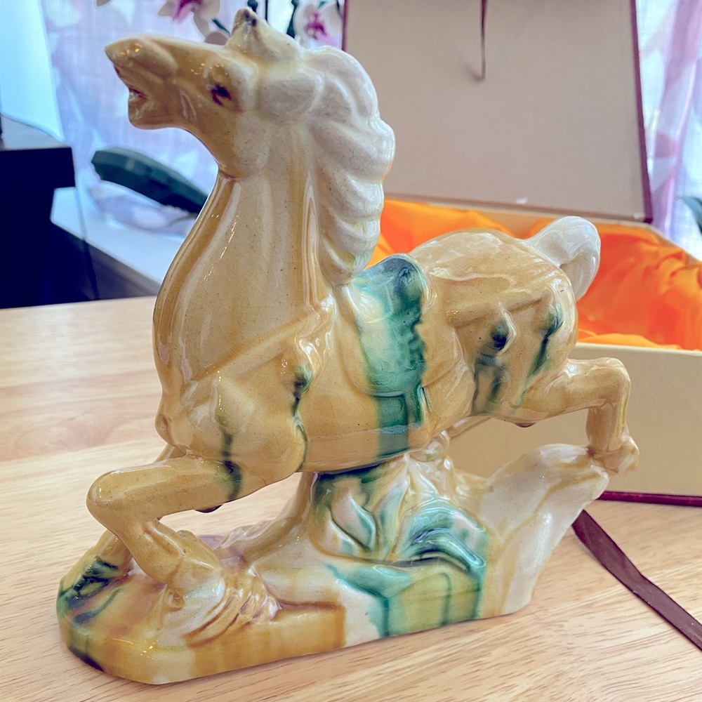 Chinese Ceramic War Horse
